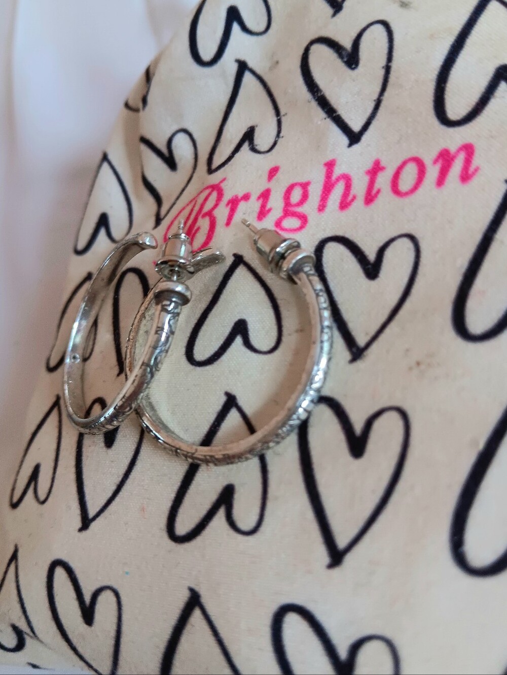Brighton Silver Hoop Earrings